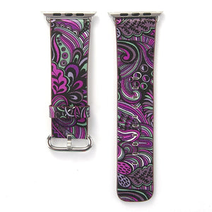 Printed Saffiano Leather Bands