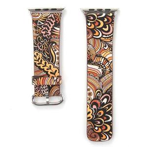 Printed Saffiano Leather Bands